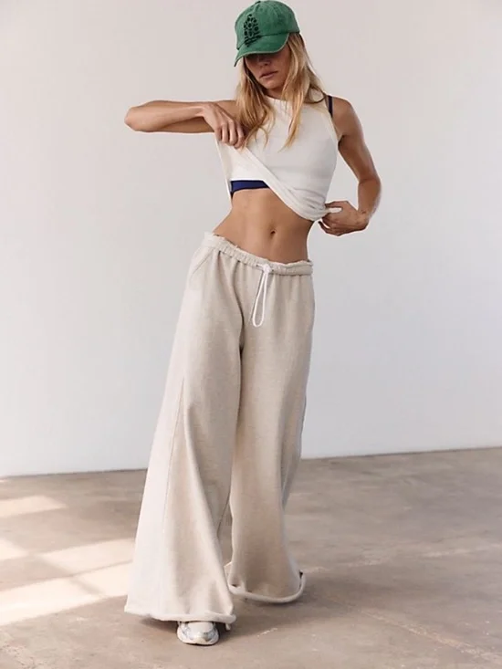 NWOT FOR THE WIN WIDE LEG PANT - Picture 1 of 7